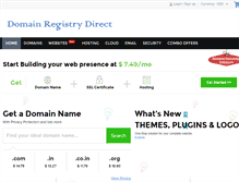 Tablet Screenshot of domainregistrydirect.com